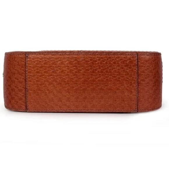 NEW ✅ KATE LEE Dorielle Cowhide Leather Bag Brown (Rust) France Import ✨ NEW - Picture 6 of 11